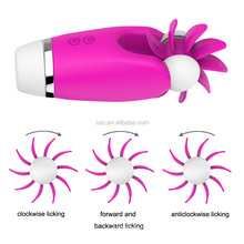 Adult Magic 12 Speed Mini Silicone Thrusting Rotating Oral Nipple Clitoris Stimulator Women Sex Toy Licking Tongue Vibrator